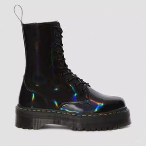Dr Martens Platform Jadon Rainbow Patent Leather